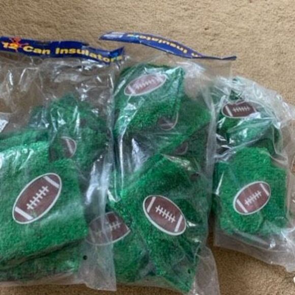 23 Football Astro Turf Can Insulators Koozies *New* - Picture 1 of 6